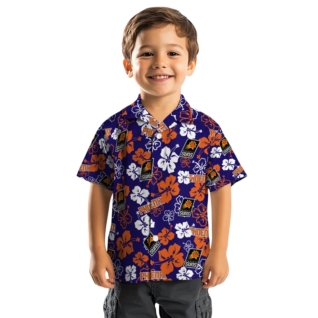 Phoenix Suns Hawaiian Shirt - Hibiscus Flower Design | Hula Hawaiian Shirts