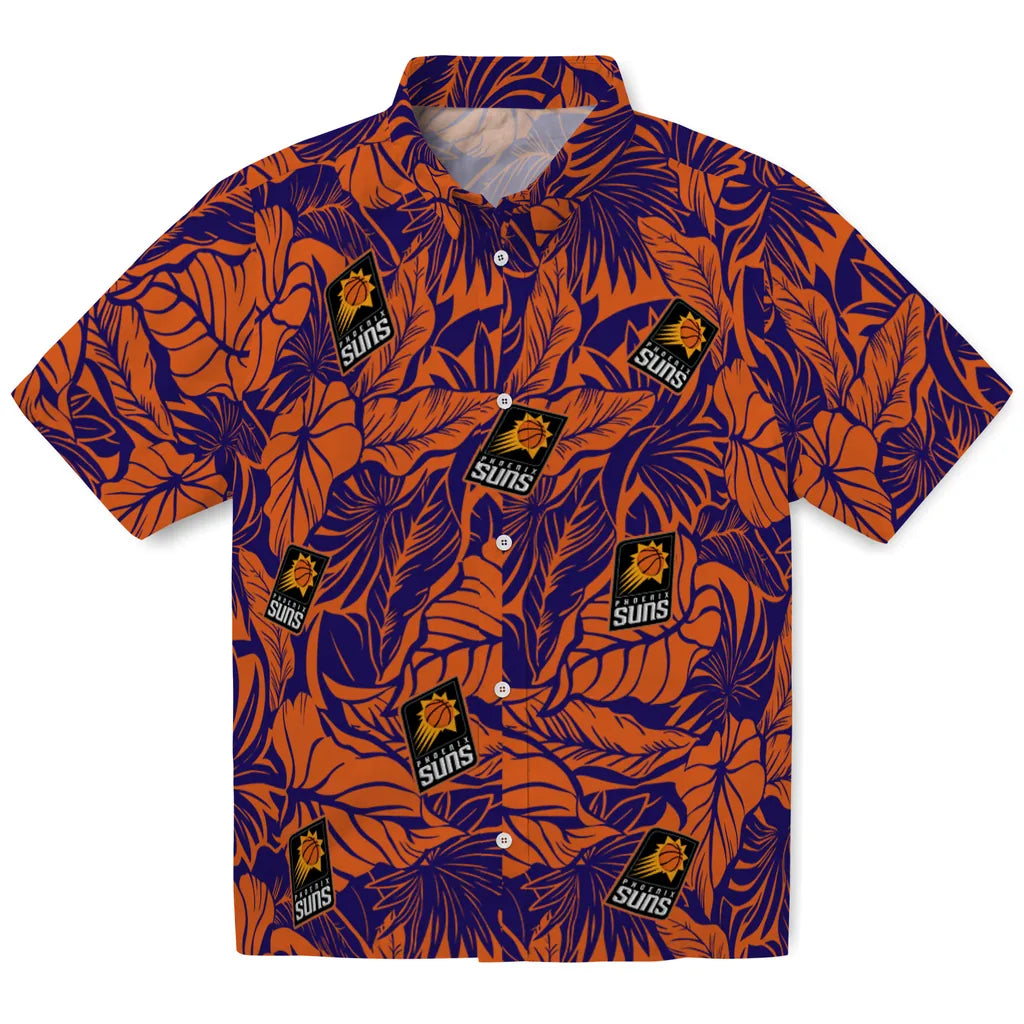 Phoenix Suns Hawaiian Shirt - Monstera Layer | Hula Hawaiian Shirts