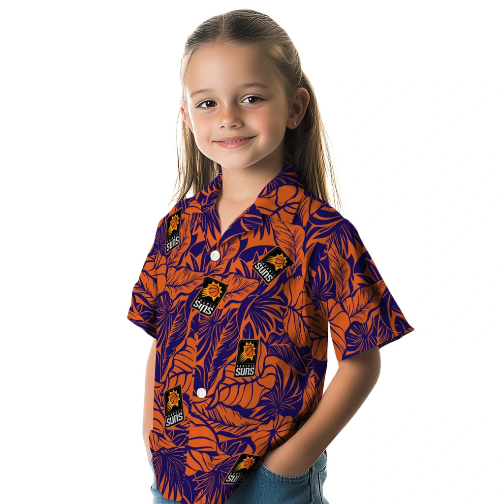 Phoenix Suns Hawaiian Shirt - Monstera Layer | Hula Hawaiian Shirts