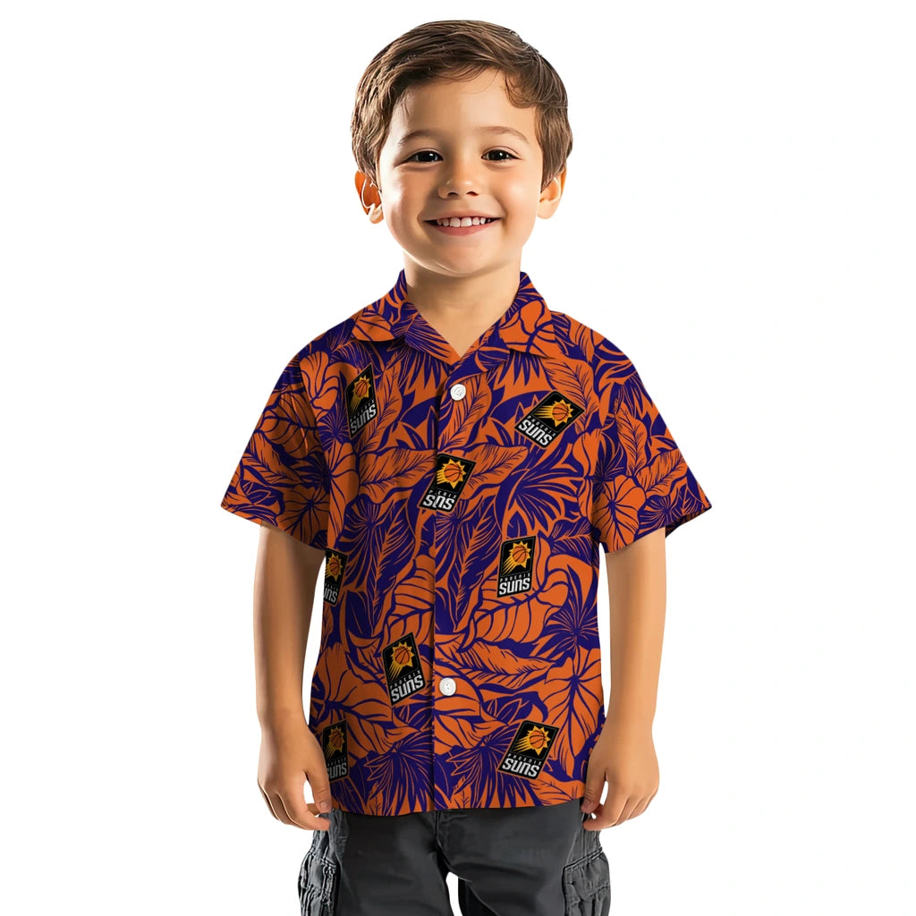 Phoenix Suns Hawaiian Shirt - Monstera Layer | Hula Hawaiian Shirts