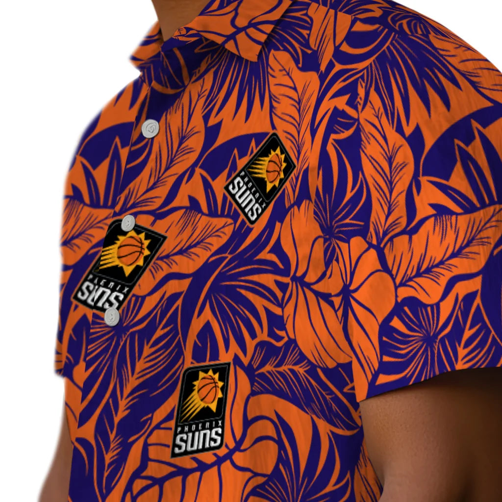 Phoenix Suns Hawaiian Shirt - Monstera Layer | Hula Hawaiian Shirts