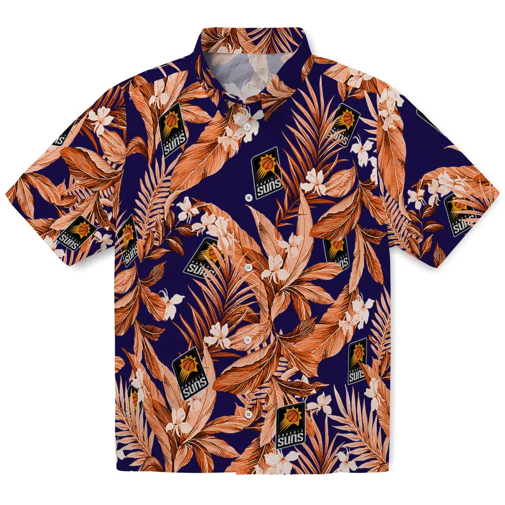 Phoenix Suns Hawaiian Shirt - Palm Leaves | Hula Hawaiian Shirts