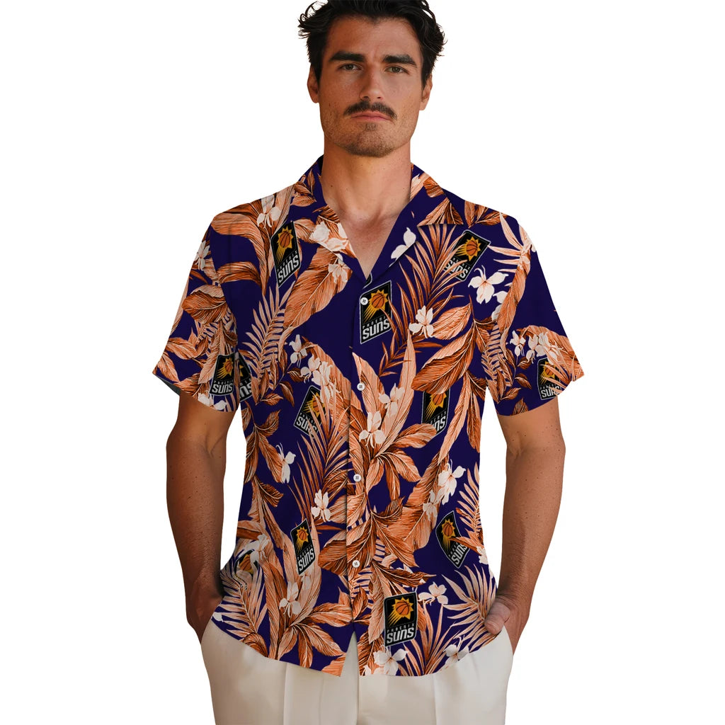 Phoenix Suns Hawaiian Shirt - Palm Leaves | Hula Hawaiian Shirts