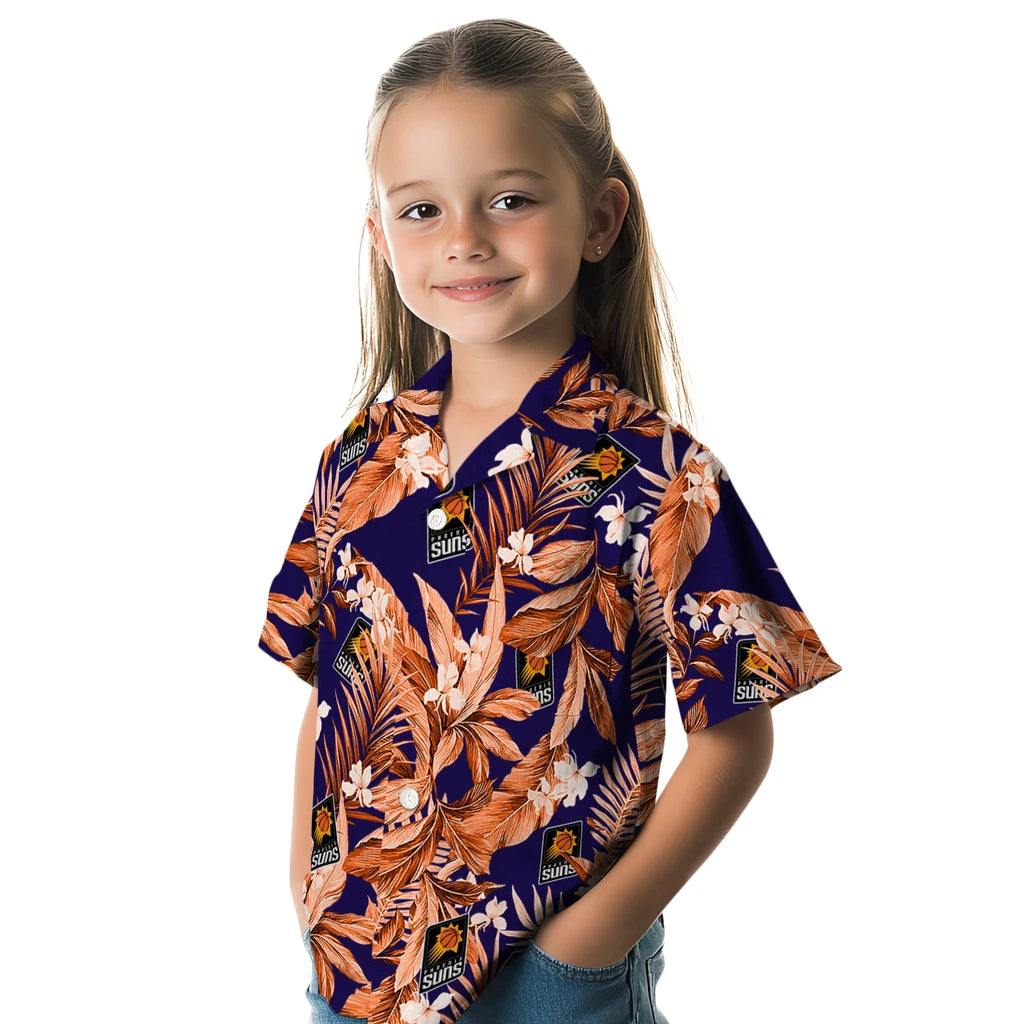 Phoenix Suns Hawaiian Shirt - Palm Leaves | Hula Hawaiian Shirts