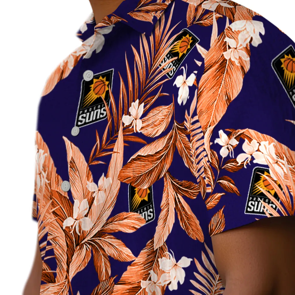 Phoenix Suns Hawaiian Shirt - Palm Leaves | Hula Hawaiian Shirts