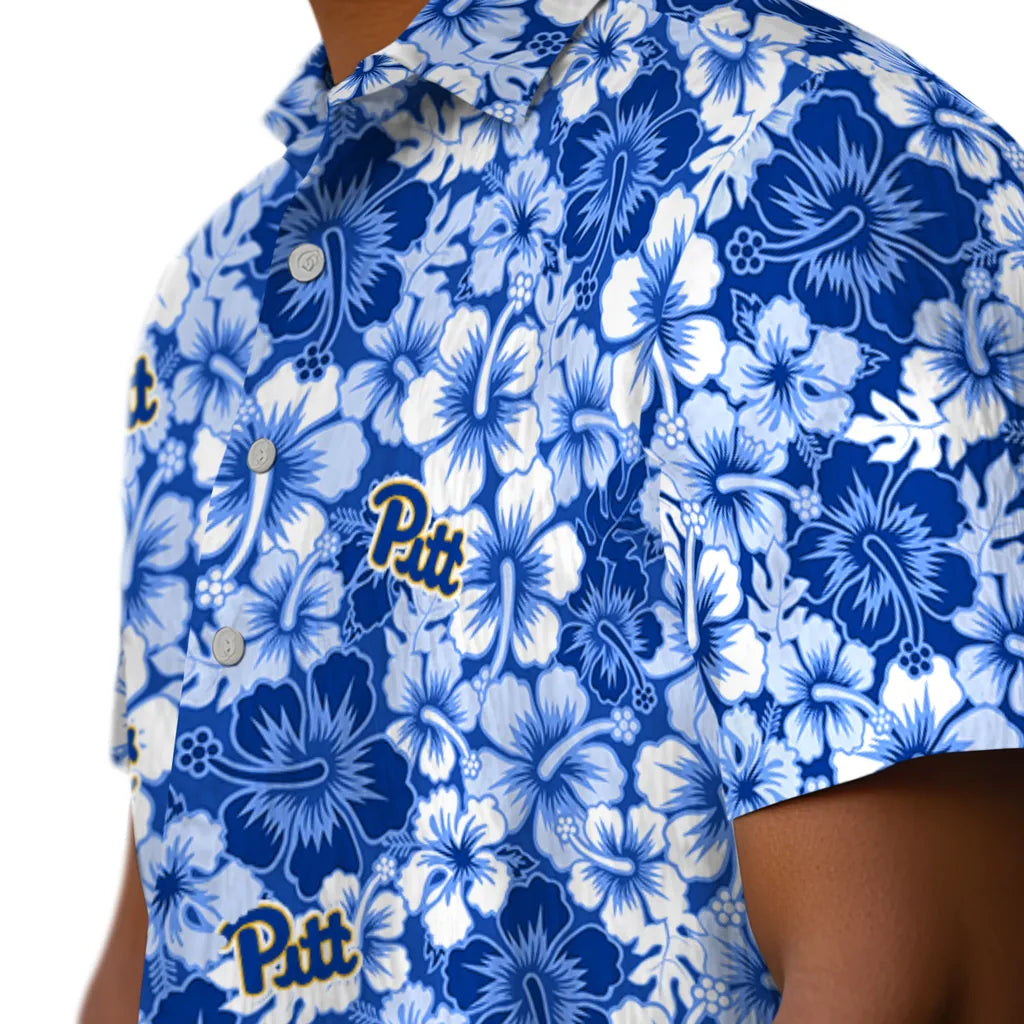 Pittsburgh Panthers Hawaiian Shirt - Hibiscus Blooms | Hula Hawaiian Shirts