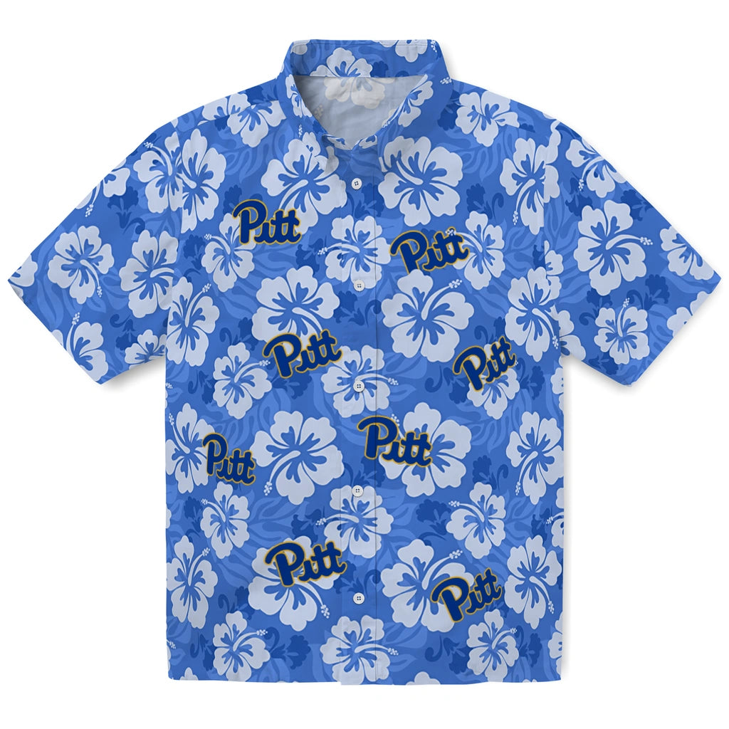Pittsburgh Panthers Hawaiian Shirt - Hibiscus Cluster | Hula Hawaiian Shirts