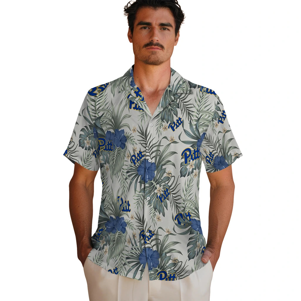 Pittsburgh Panthers Hawaiian Shirt - Hibiscus Designs | Hula Hawaiian Shirts