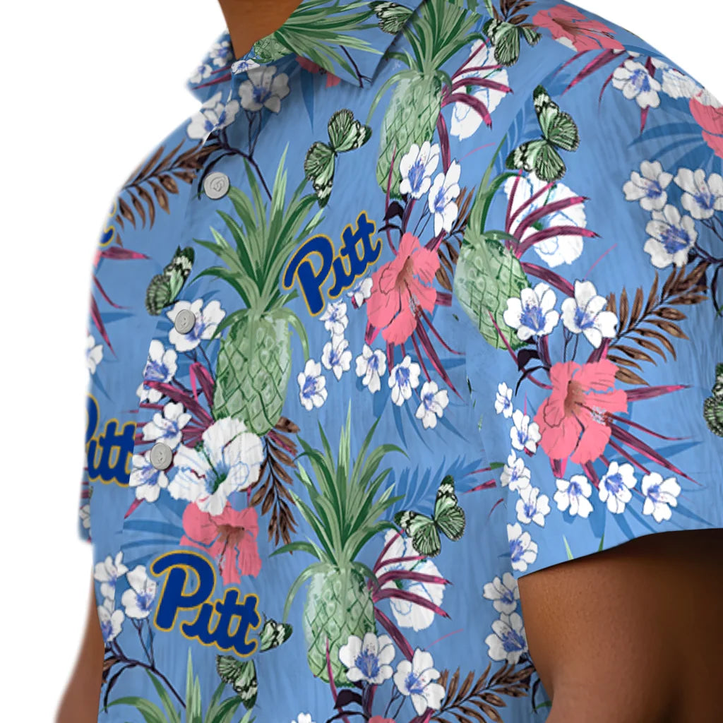 Pittsburgh Panthers Hawaiian Shirt - Pineapple Bouquet | Hula Hawaiian Shirts