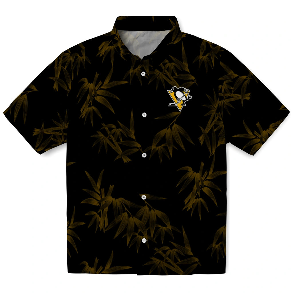 Pittsburgh Penguins Hawaiian Shirt - Bamboo Branches | Hula Hawaiian Shirts