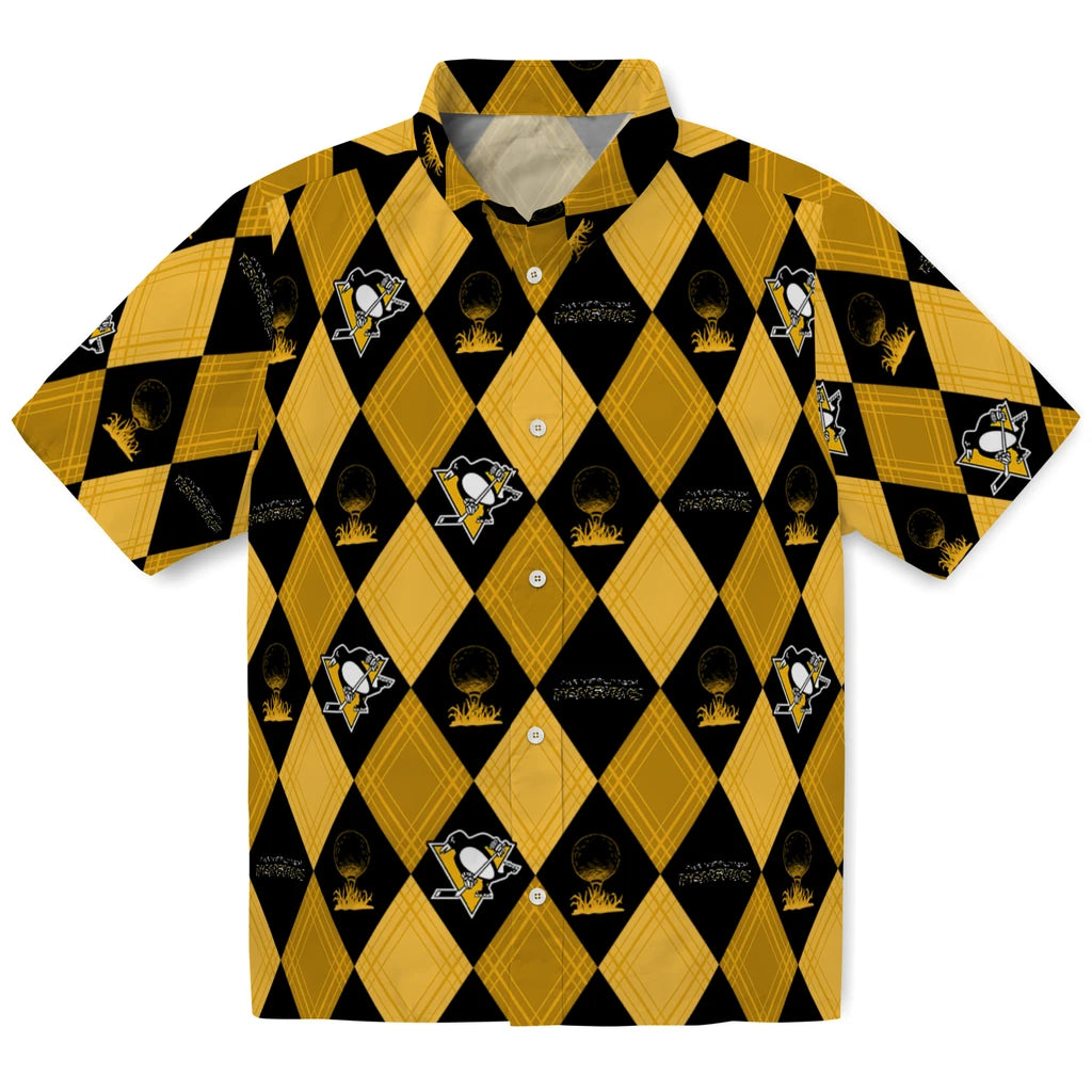 Pittsburgh Penguins Hawaiian Shirt - Golfing Plaid | Hula Hawaiian Shirts