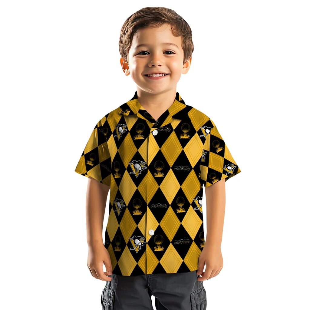 Pittsburgh Penguins Hawaiian Shirt - Golfing Plaid | Hula Hawaiian Shirts
