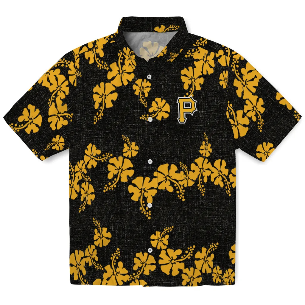 Pittsburgh Pirates Hawaiian Shirt - 50th State Flower | Hula Hawaiian Shirts