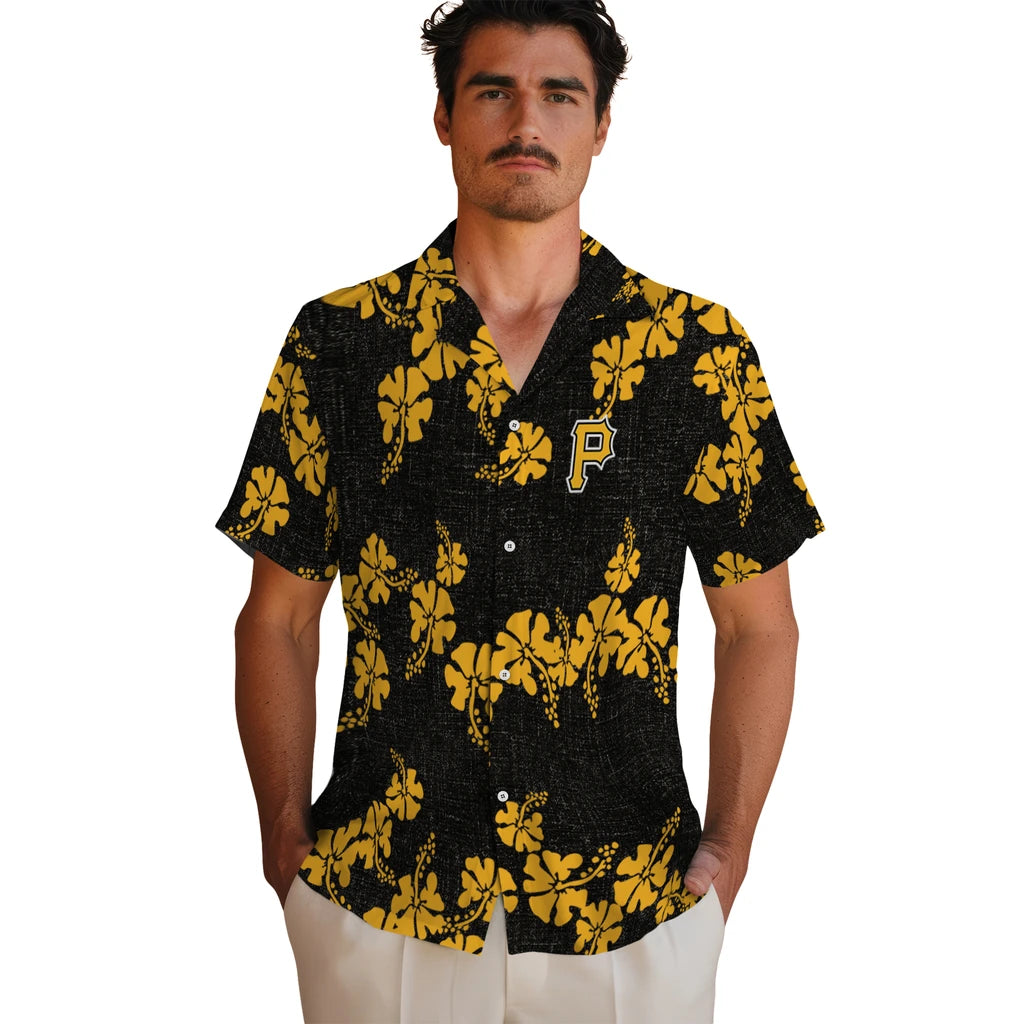 Pittsburgh Pirates Hawaiian Shirt - 50th State Flower | Hula Hawaiian Shirts