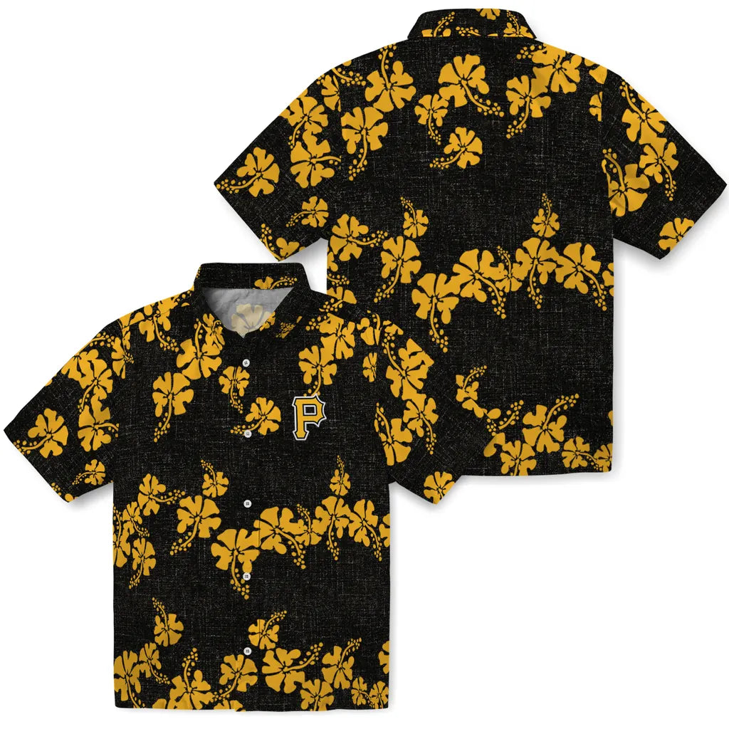 Pittsburgh Pirates Hawaiian Shirt - 50th State Flower | Hula Hawaiian Shirts