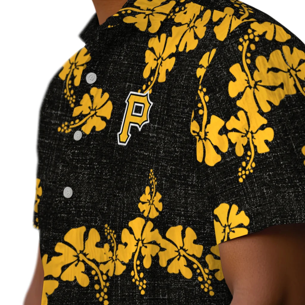 Pittsburgh Pirates Hawaiian Shirt - 50th State Flower | Hula Hawaiian Shirts