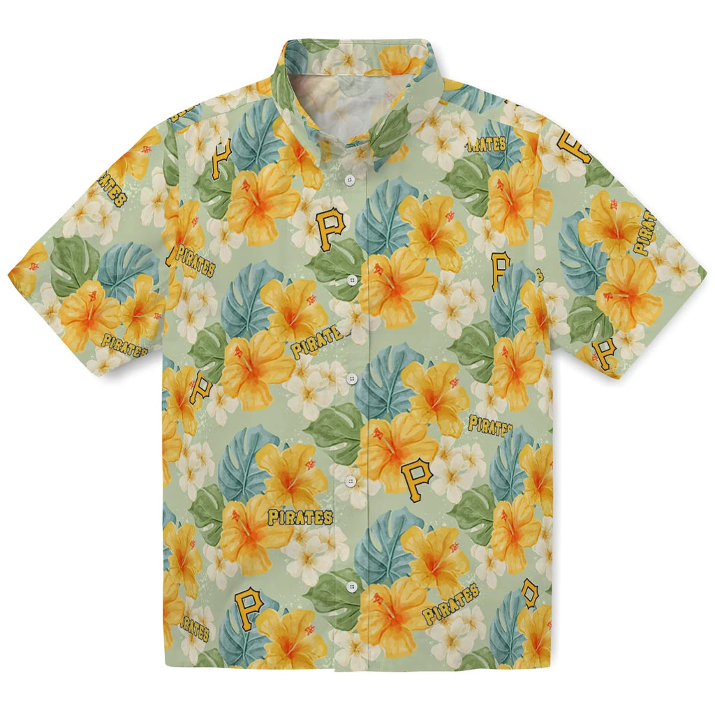 Pittsburgh Pirates Hawaiian Shirt - Hibiscus Mood | Hula Hawaiian Shirts