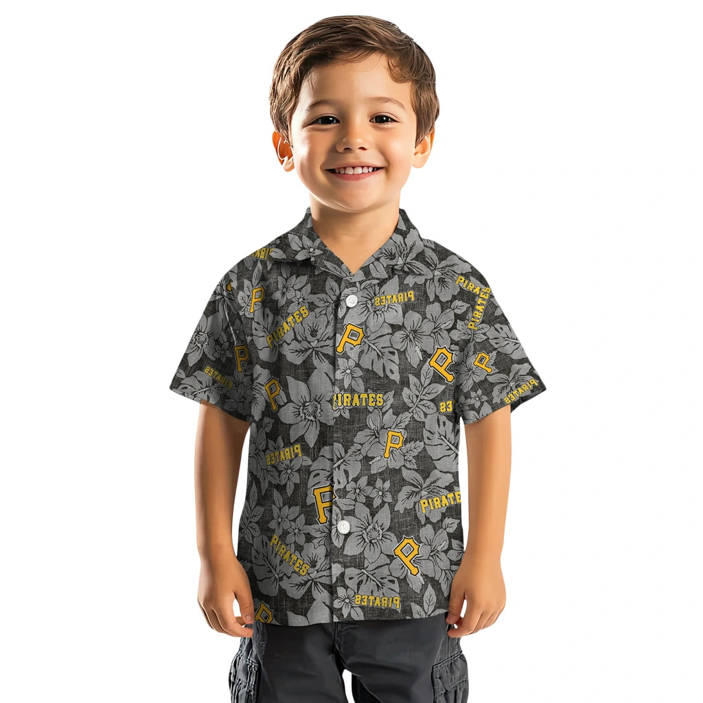 Pittsburgh Pirates Hawaiian Shirt - Hibiscus Oasis | Hula Hawaiian Shirts