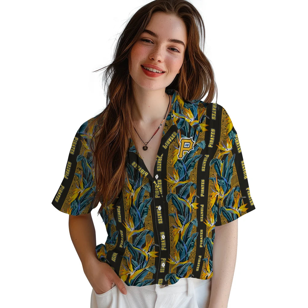 Pittsburgh Pirates Hawaiian Shirt - Paradise Vines | Hula Hawaiian Shirts