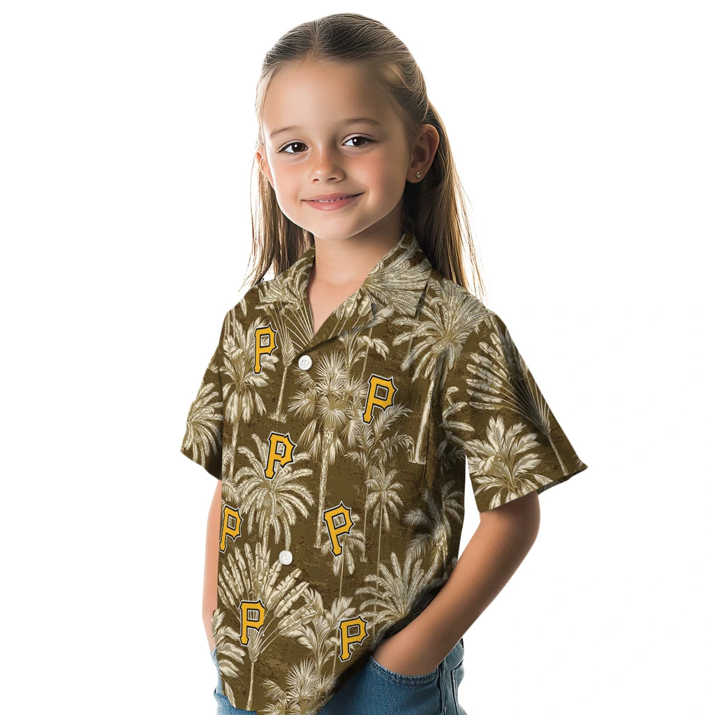 Pittsburgh Pirates Hawaiian Shirt - Vintage Palm Tree | Hula Hawaiian Shirts