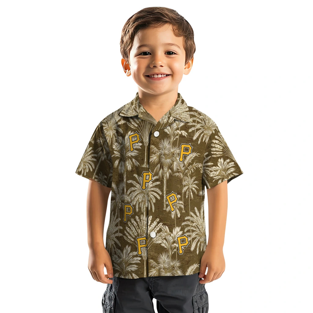 Pittsburgh Pirates Hawaiian Shirt - Vintage Palm Tree | Hula Hawaiian Shirts
