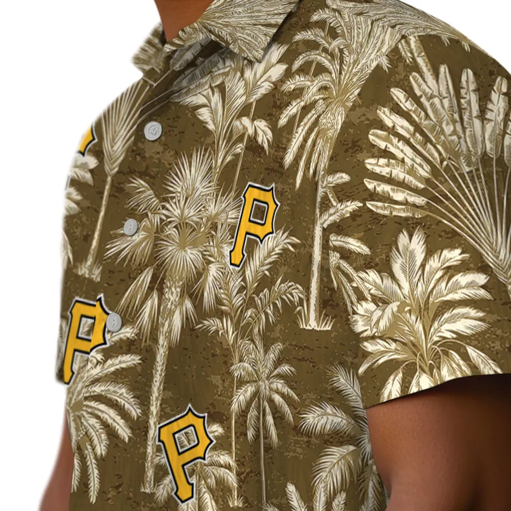Pittsburgh Pirates Hawaiian Shirt - Vintage Palm Tree | Hula Hawaiian Shirts