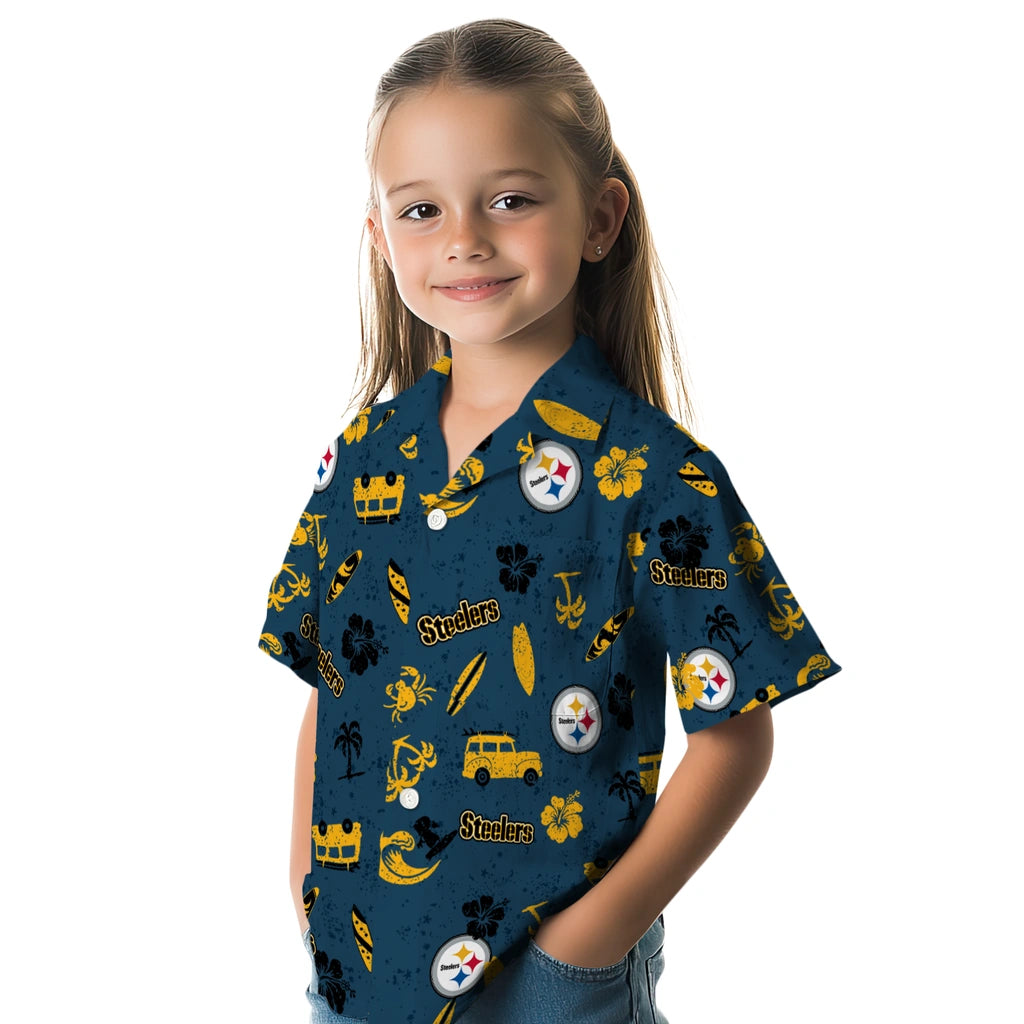 Pittsburgh Steelers Hawaiian Shirt - Beach Vibe | Hula Hawaiian Shirts