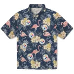 Pittsburgh Steelers Hawaiian Shirt - Flamingo Hibiscus | Hula Hawaiian Shirts