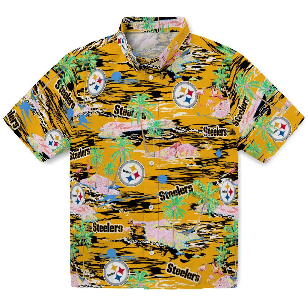 Pittsburgh Steelers Hawaiian Shirt - Hawaii Island | Hula Hawaiian Shirts