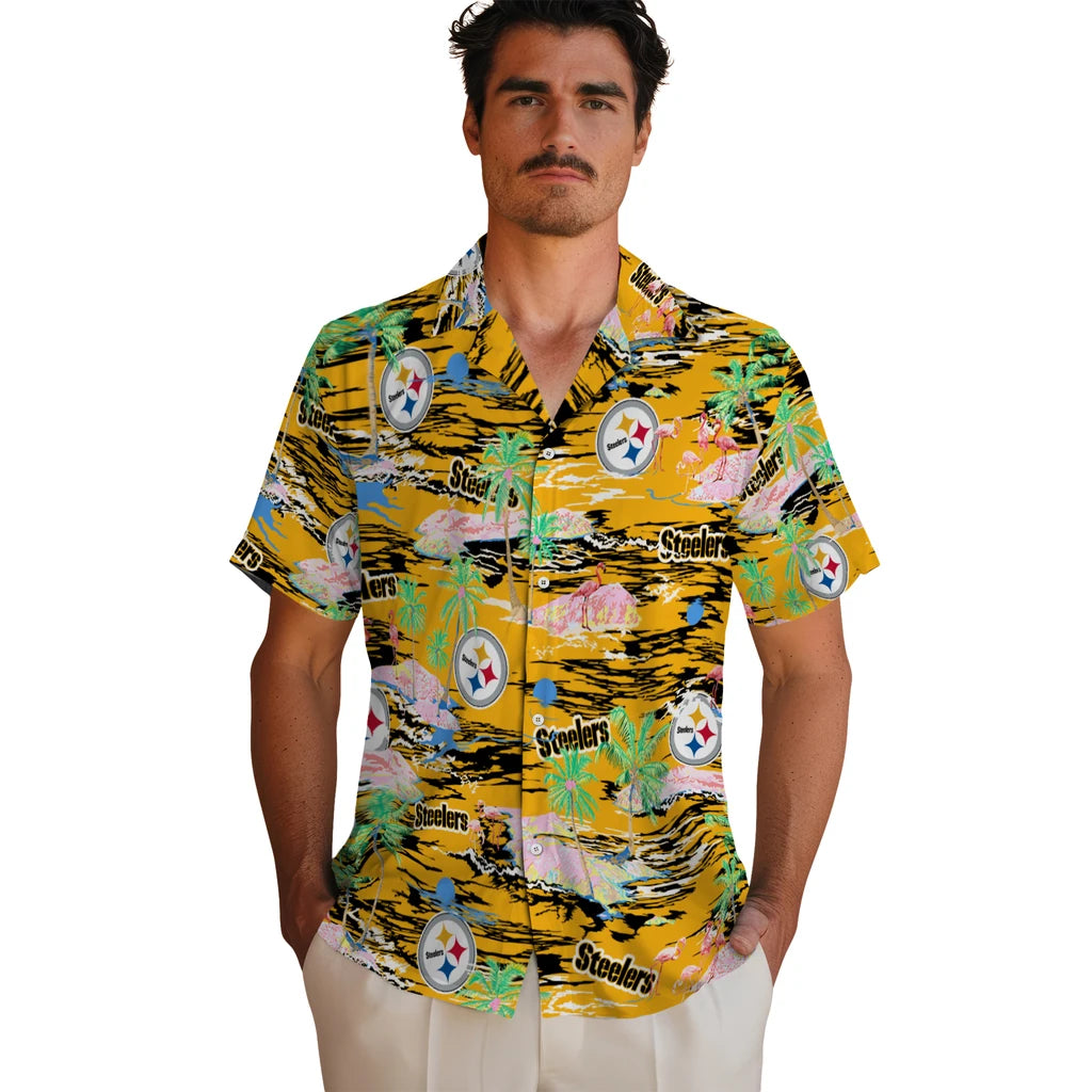 Pittsburgh Steelers Hawaiian Shirt - Hawaii Island | Hula Hawaiian Shirts