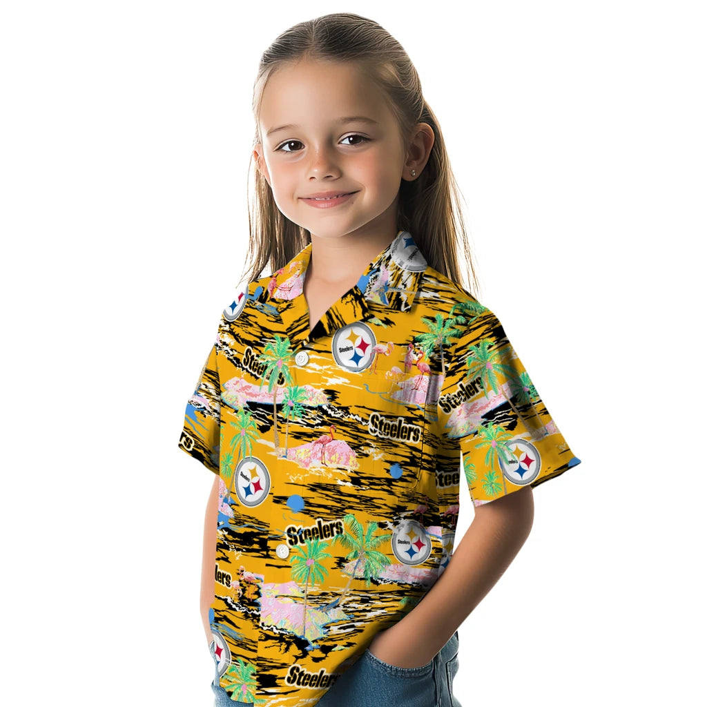 Pittsburgh Steelers Hawaiian Shirt - Hawaii Island | Hula Hawaiian Shirts