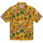 Pittsburgh Steelers Hawaiian Shirt - Hawaiian Girls Design | Hula Hawaiian Shirts