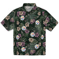Pittsburgh Steelers Hawaiian Shirt - Hibiscus Leaves Pattern | Hula Hawaiian Shirts