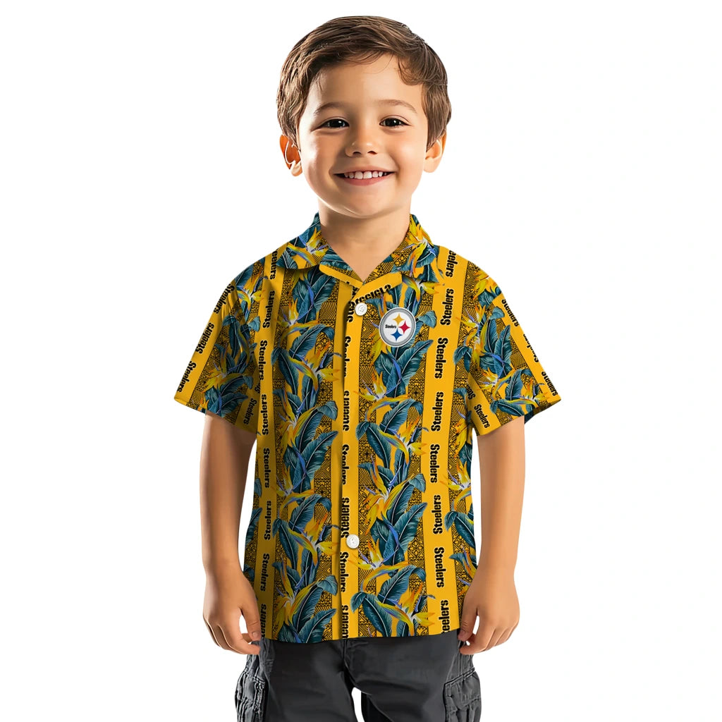 Pittsburgh Steelers Hawaiian Shirt - Paradise Vines | Hula Hawaiian Shirts