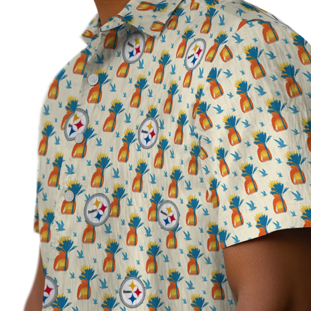 Pittsburgh Steelers Hawaiian Shirt - Pineapple Delight | Hula Hawaiian Shirts