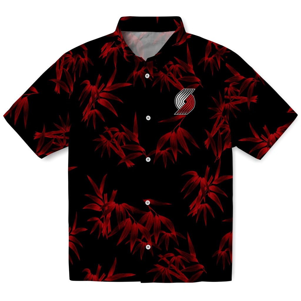 Portland Trail Blazers Hawaiian Shirt - Bamboo Branches | Hula Hawaiian Shirts
