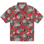 Portland Trail Blazers Hawaiian Shirt - Flamingo and Hibiscus | Hula Hawaiian Shirts