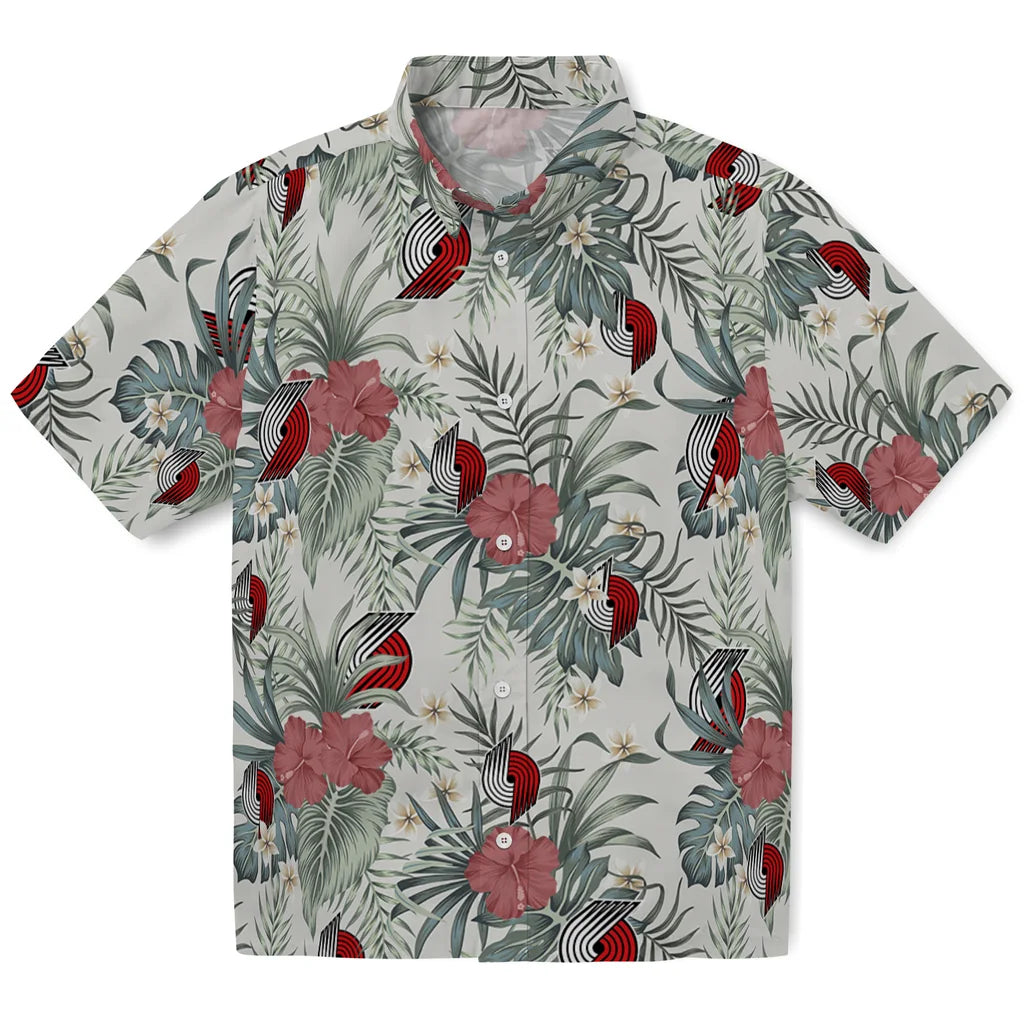 Portland Trail Blazers Hawaiian Shirt - Hibiscus Designs | Hula Hawaiian Shirts