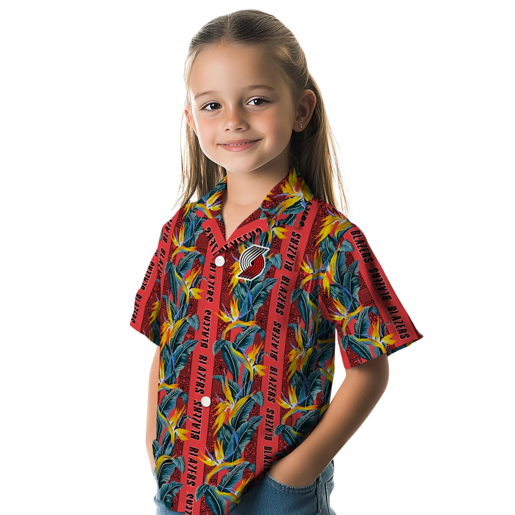 Portland Trail Blazers Hawaiian Shirt - Paradise Vines | Hula Hawaiian Shirts