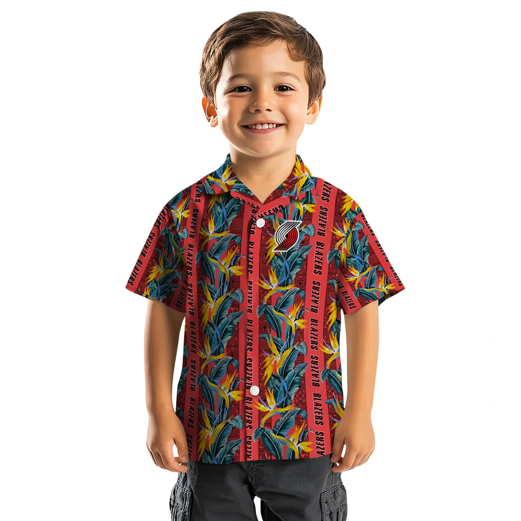 Portland Trail Blazers Hawaiian Shirt - Paradise Vines | Hula Hawaiian Shirts