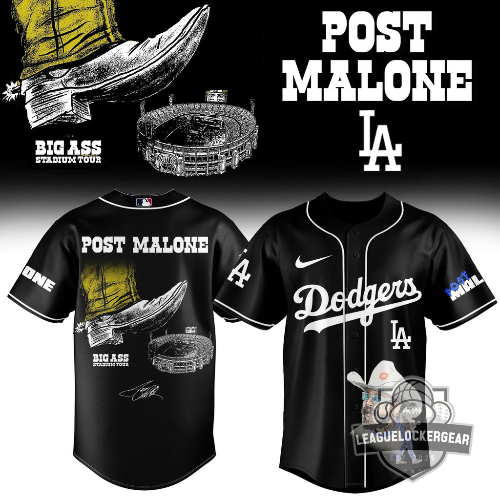MLB All Team x Post Malone Big Ass Stadium Tour Baseball Jersey - LeagueLockerGear