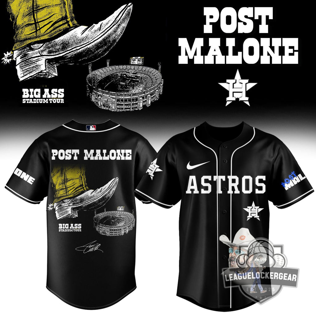 MLB All Team x Post Malone Big Ass Stadium Tour Baseball Jersey - LeagueLockerGear