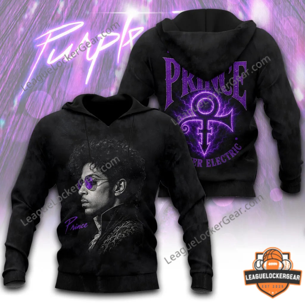 Prince Purple Rain Forever Electric 3D T-Shirt - LeagueLockerGear