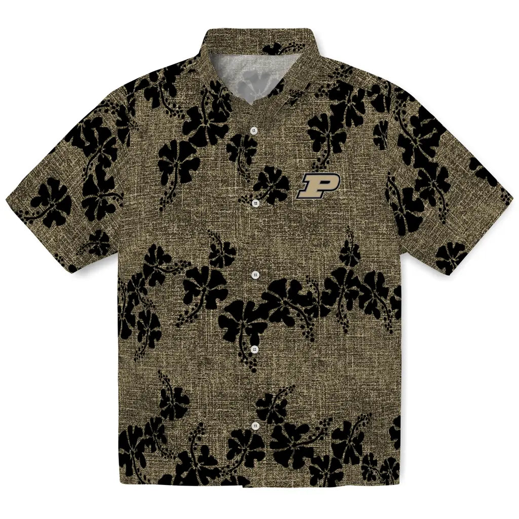 Purdue Boilermakers Hawaiian Shirt - 50th State Flower | Hula Hawaiian Shirts