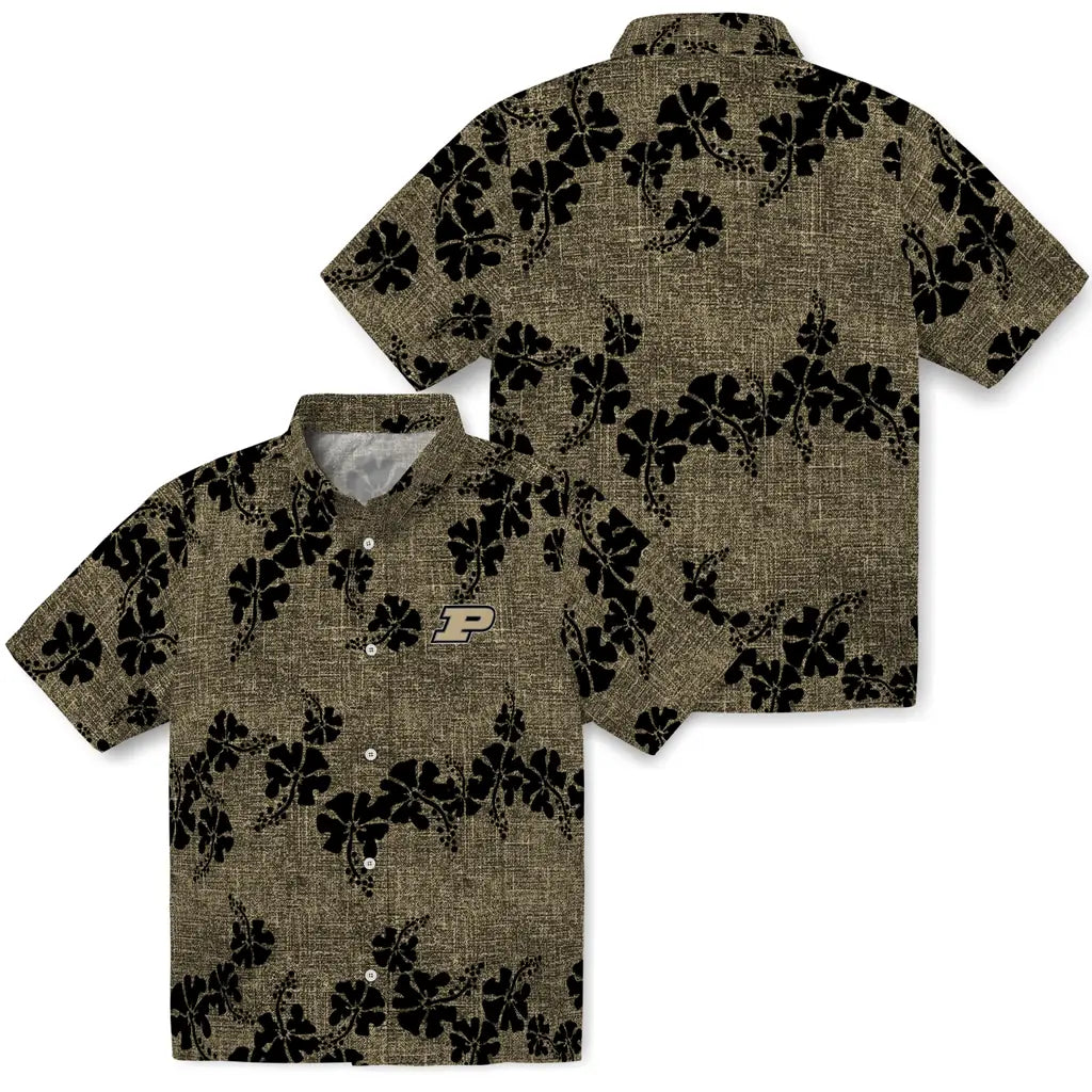 Purdue Boilermakers Hawaiian Shirt - 50th State Flower | Hula Hawaiian Shirts