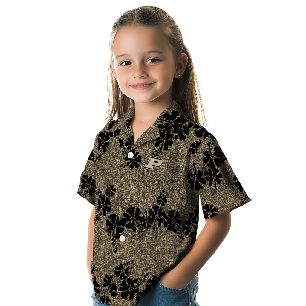 Purdue Boilermakers Hawaiian Shirt - 50th State Flower | Hula Hawaiian Shirts
