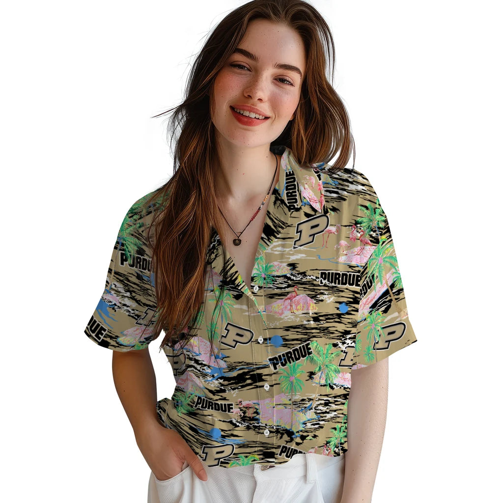 Purdue Boilermakers Hawaiian Shirt - Hawaii Island | Hula Hawaiian Shirts