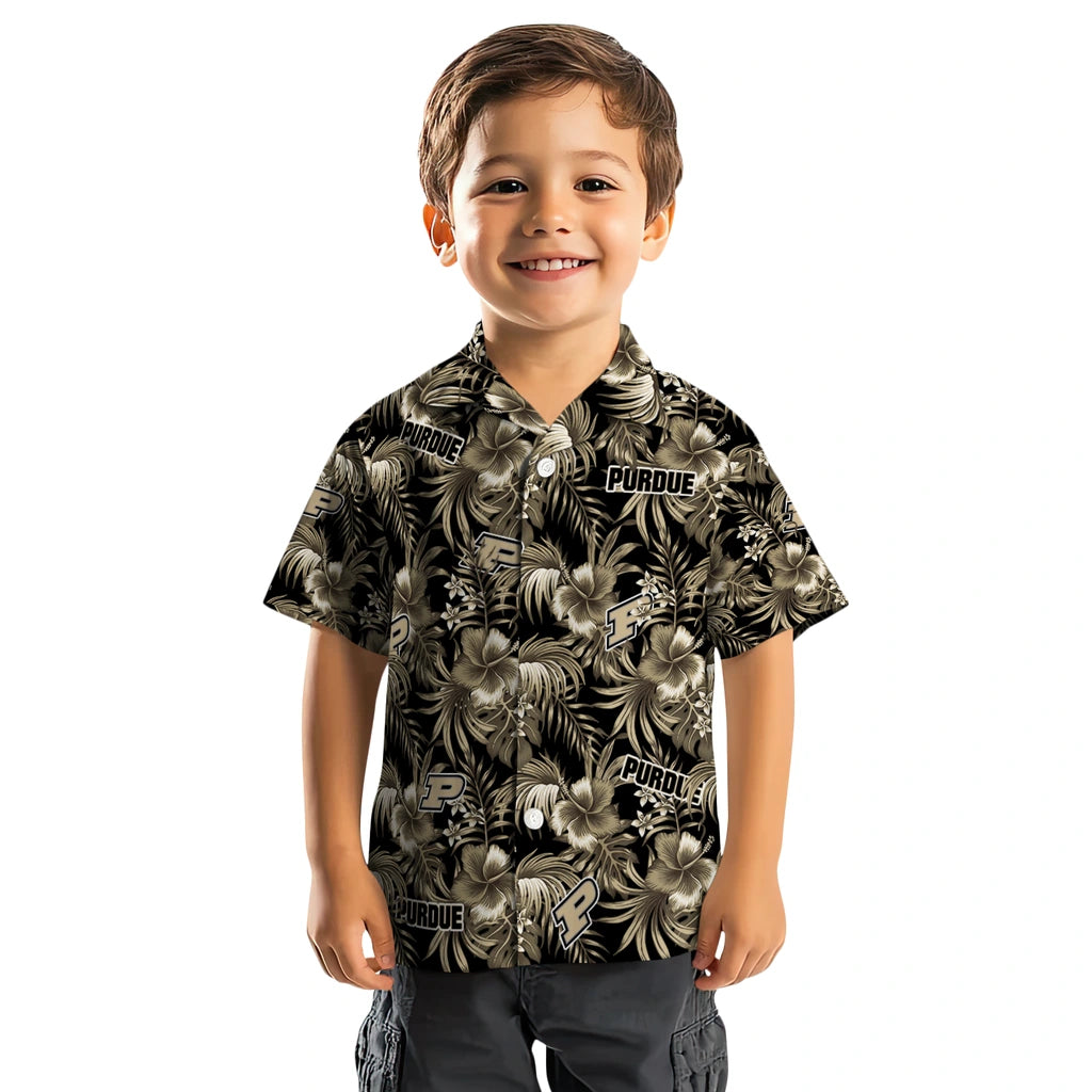 Purdue Boilermakers Hawaiian Shirt - Hibiscus Exotic | Hula Hawaiian Shirts