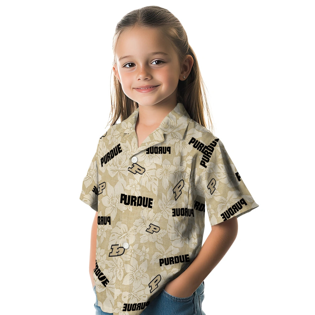Purdue Boilermakers Hawaiian Shirt - Hibiscus Oasis | Hula Hawaiian Shirts