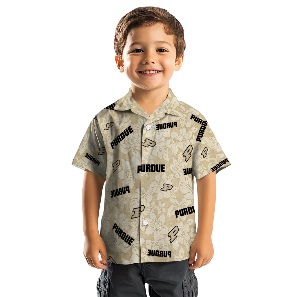 Purdue Boilermakers Hawaiian Shirt - Hibiscus Oasis | Hula Hawaiian Shirts